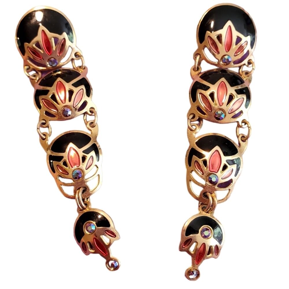 Vintage BEREBL Clip Earrings Signed